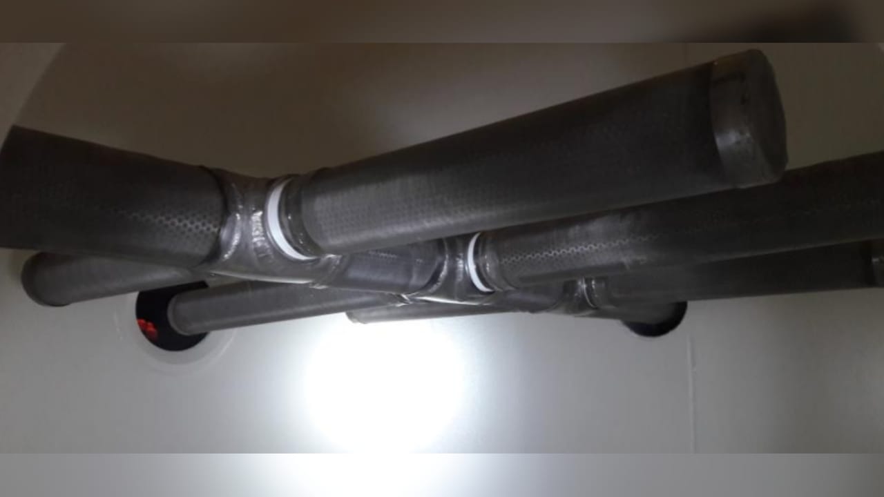 Vaso Filtrante com Crepinas Crepinas tubulares em Aço Inoxidável - Hidro t